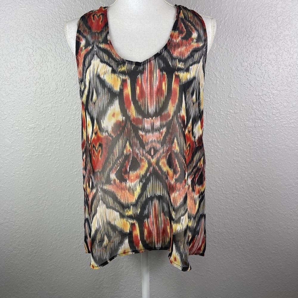 Kenar sheer tank top‎